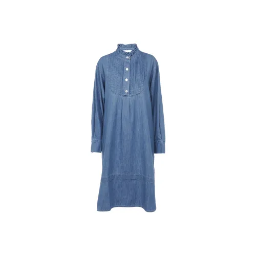 SEE BY CHLOE Blue Женские Длинные Платья с Рукавами