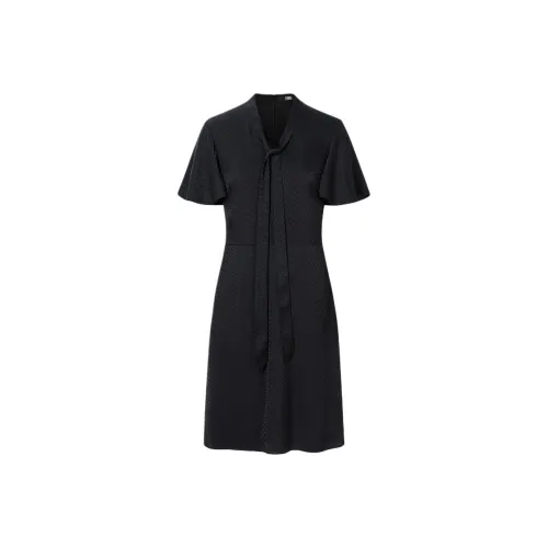 KARL LAGERFELD Короткий рукав Платье Женское Черное