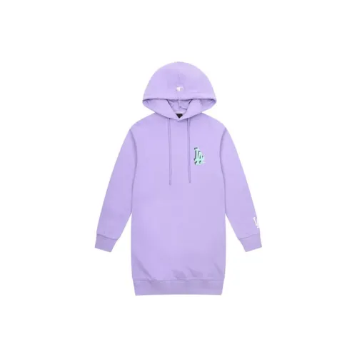 MLB Фиолетовые Женские Длинные Платья с Рукавами