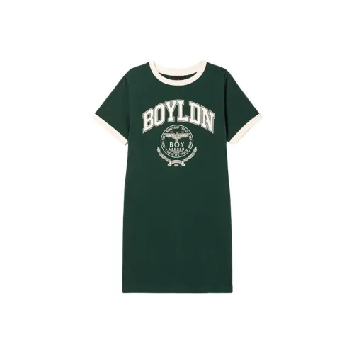 Boy London Короткий рукав Платье Женское Зеленое