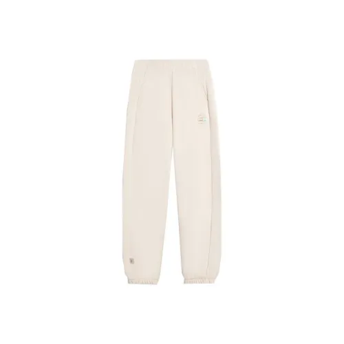 LINING Sports Fashion Collection Вязаные тренировочные штаны женские цвет лебедино-белый