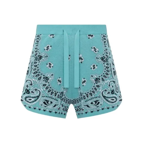 AMIRI Бирюзовые Женские Повседневные Шорты