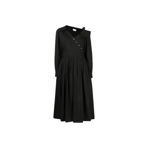 Alexander McQueen Black Женские Длинные Рукава Платья