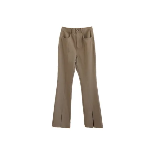 RUBIN Повседневные брюки Женские Оливково-зеленый