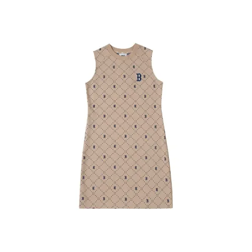 Mlb Base Logo Без рукавов Платье Женское Хаки