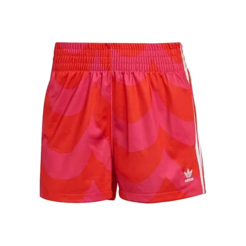Adidas Originals Marimekko совместные повседневные шорты женские ярко-красные