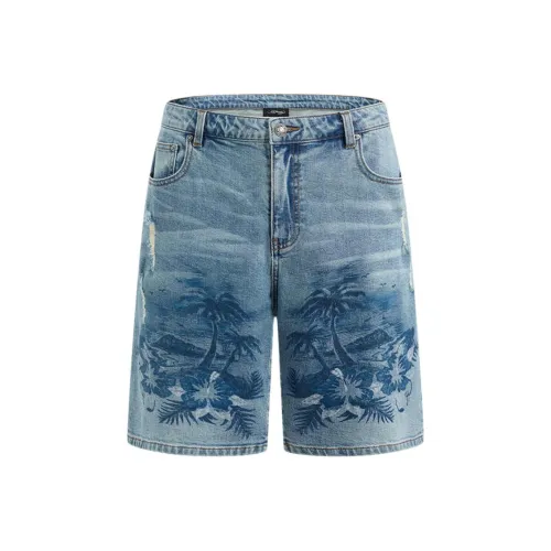 Ed Hardy SS25 Джинсовые шорты Мужские Индиго