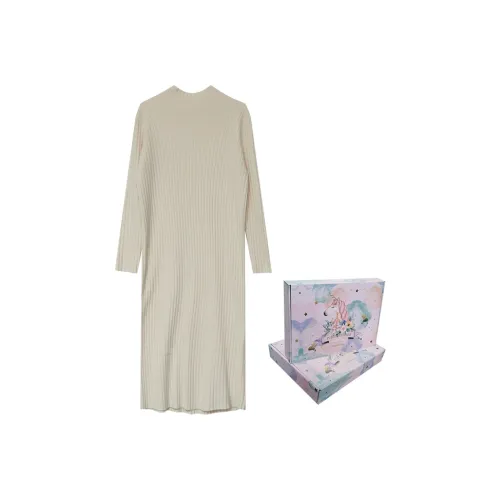 ANNECHEN Женские Длинные Платья с Рукавами