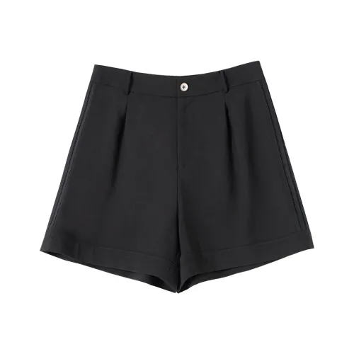 SOON FLOWER Повседневные шорты Женские Черные