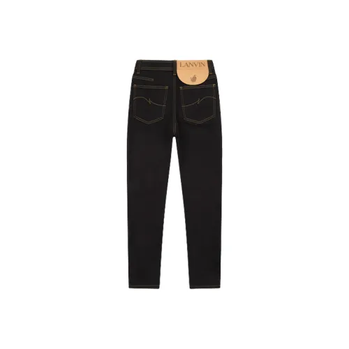 Lanvin Женские джинсы черного цвета