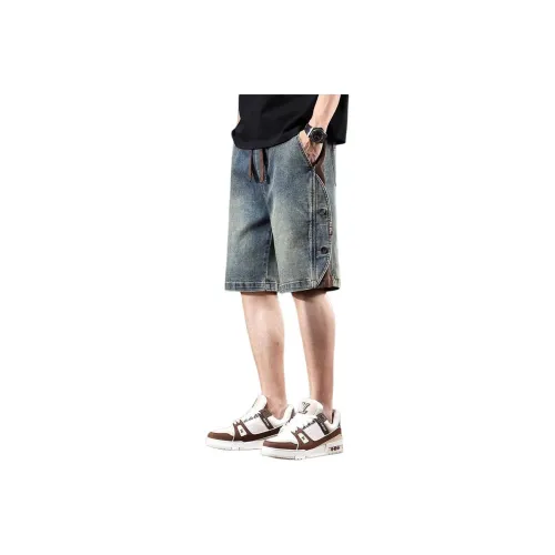 GEOGRE ALEX Blue Men's Denim Shorts GEOGRE ALEX Синий Мужские Джинсовые Шорты