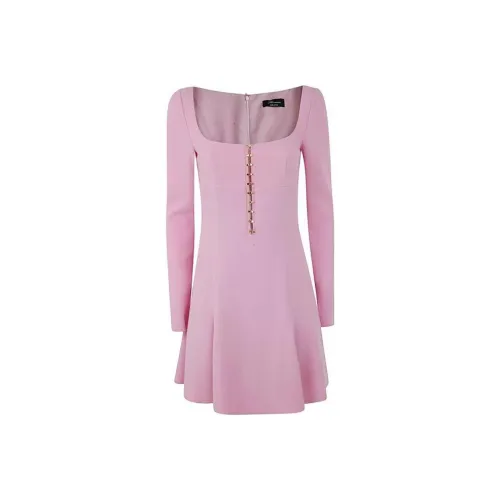 Blumarine Розовые Женские Длинные Платья с Рукавами