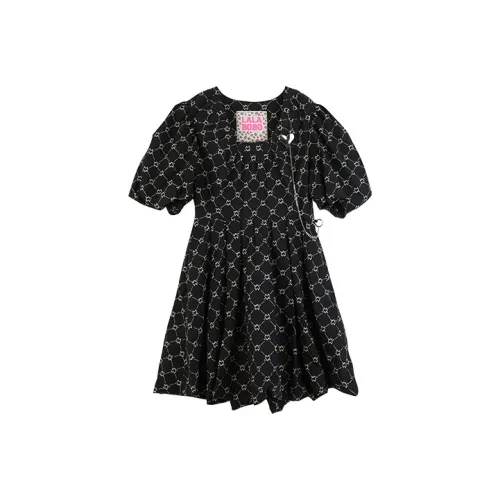 LALABOBO A Линия Юбка Платье Черный