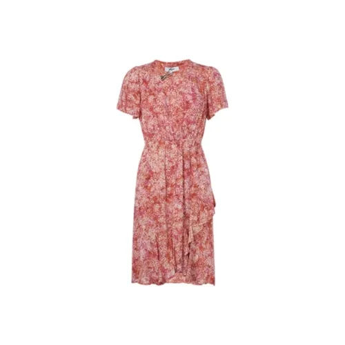 SUNCOO Red Женские Короткие Платья с Рукавами