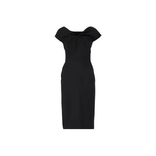 Alexander McQueen Black Женские Короткие Платья с Рукавами