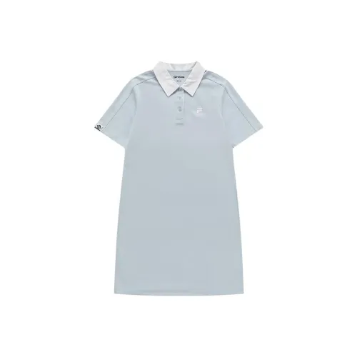 FILA FUSION SS24 Короткий рукав Платье Женское Laiwu Синий