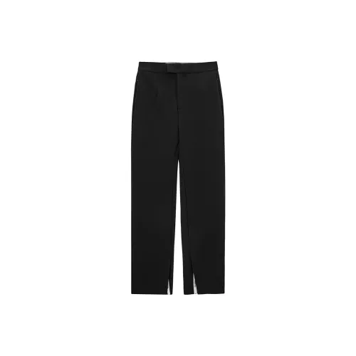 PEACEBIRD Черные Женские Повседневные Брюки