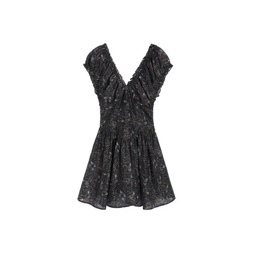 Ouyang Женские Платья с Коротким Рукавом