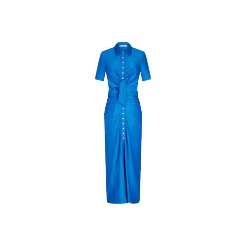 Paco Rabanne Blue Женские Короткие Платья с Рукавами