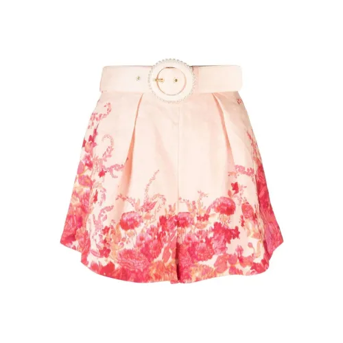 Zimmermann Повседневные шорты женские розовые