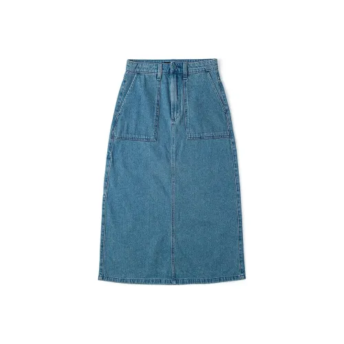 Vans Denim Long Skirt Women's Blue