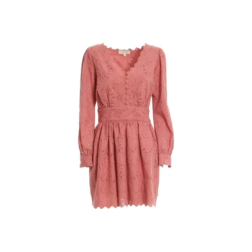 Michael Kors Red Женские Длинные Рукава Платья