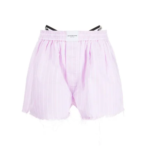 alexander wang Светло-розовые Женские Повседневные шорты