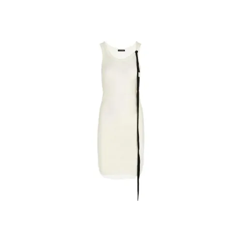 Ann Demeulemeester Белые Женские Платья без Рукавов