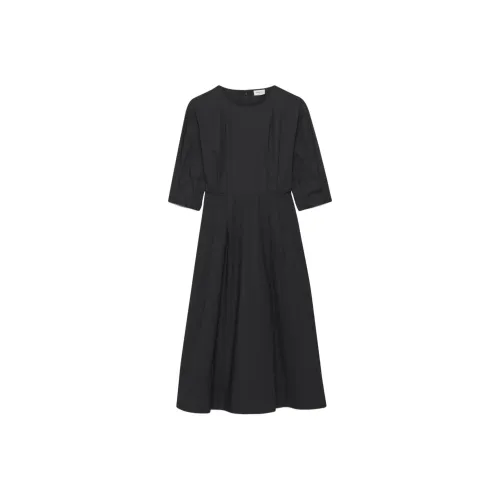 ARITZIA BABATON Brighton Poplin Платье Короткий Рукав Платье Женское Черное