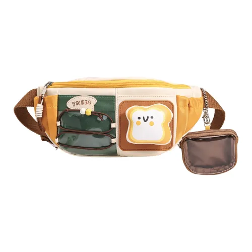 Sound For Life Ткань Слинг-Сумка Поясная Сумка Унисекс Хаки Желтый