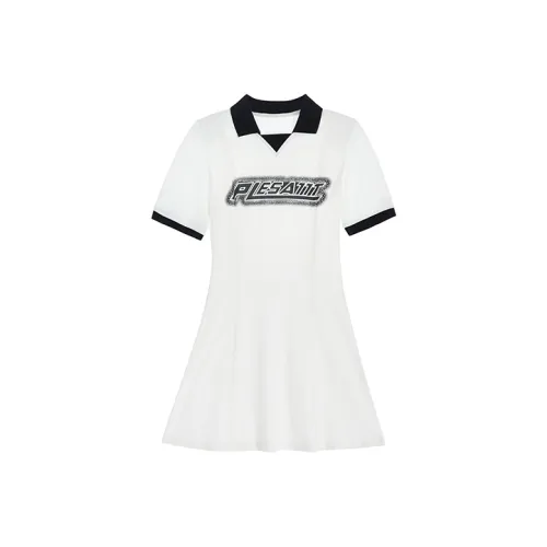 PP Женские Платья с Короткими Рукавами