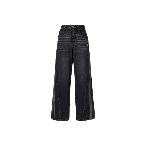 Adidas Originals Adicolor Classic Джинсы Женские Средний Деним Черный