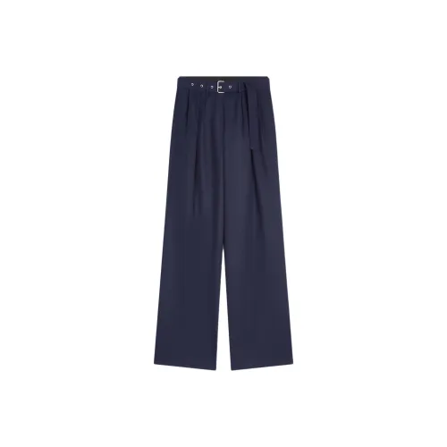 DRIES VAN NOTEN Синие Женские Повседневные Брюки