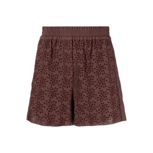 Brunello Cucinelli Бургундские Женские Повседневные Шорты
