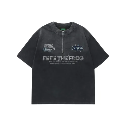 pepe the frog Черная Унисекс Футболка