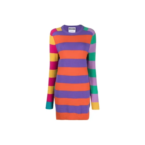 MOSCHINO Многоцветные Женские Длинные Платья с Рукавами