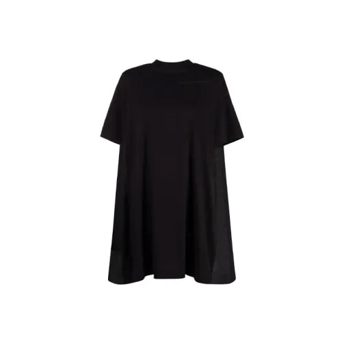 Alexander McQueen Black Женские Короткие Платья с Рукавами