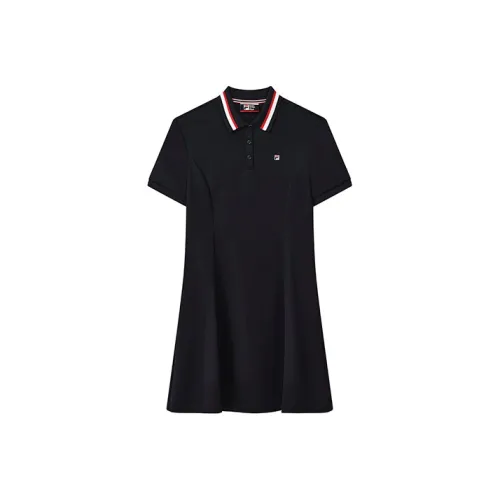 FILA Modern Heritage Легендарный синий Женские Короткие Платья с Рукавами