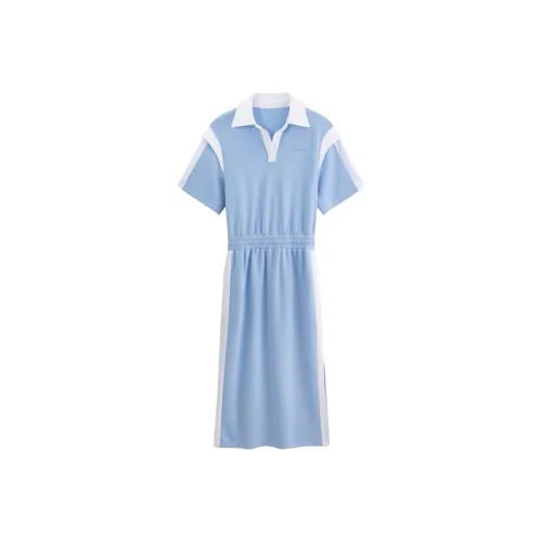Richie Macie Короткий рукав Платье Женское Светло-синий