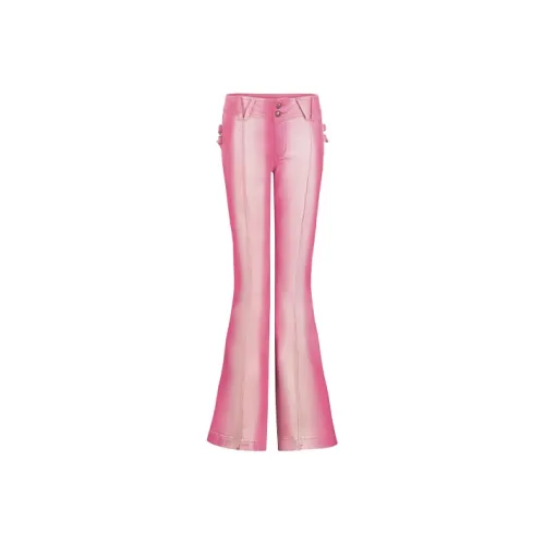 WOOHA Фуксия Женские Джинсы