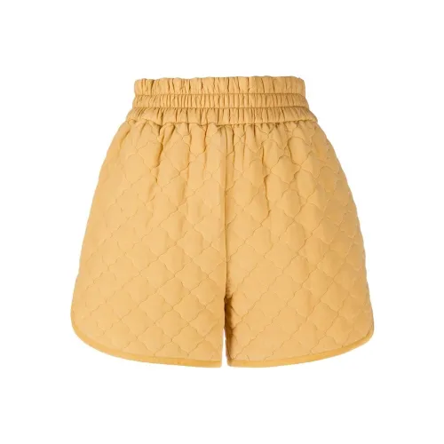 FENDI SS22 Повседневные шорты Женские Желтые