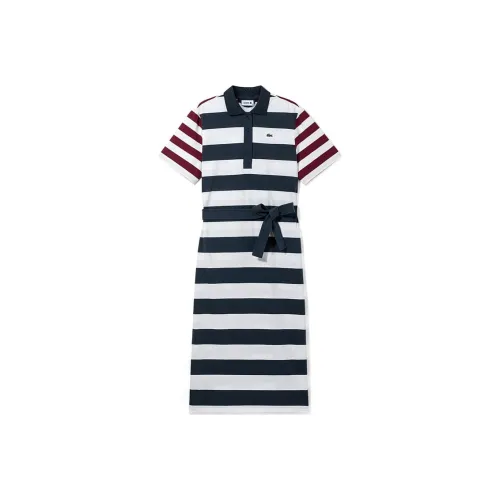 LACOSTE Многоцветные Женские Платья с Коротким Рукавом