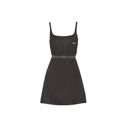 PRADA Черные Женские Платья без рукавов