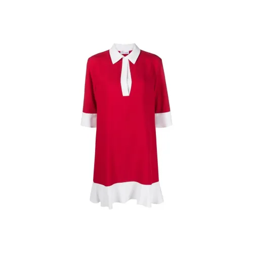 RED VALENTINO SS23 Короткий рукав Платье Женское Красное