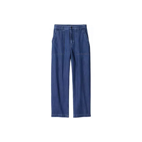 UNIQLO X Ines de la Fressange Королевский синий Женские джинсы