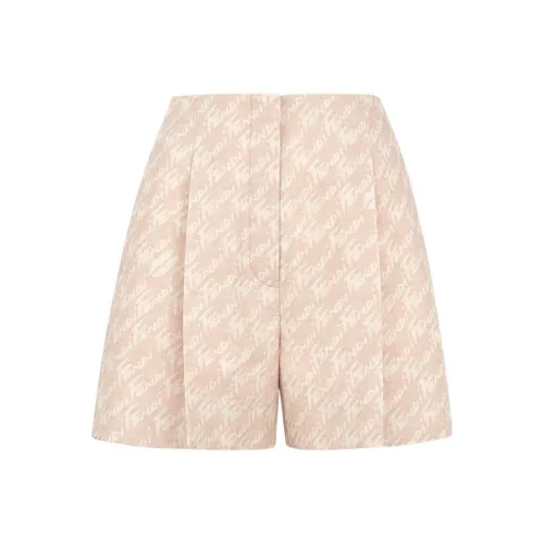 FENDI SS22 Повседневные шорты Женские Розовые