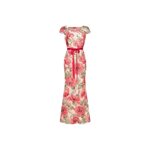 Marchesa Notte Многоцветные Женские Короткие Платья с Рукавами