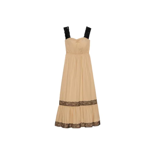 GUCCI SS22 Без рукавов Платье Женское Светло-Розовое