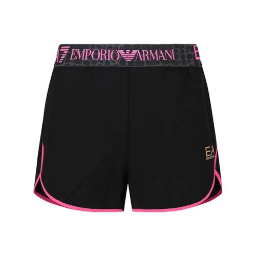 EMPORIO ARMANI EA7 Черные Женские Повседневные Шорты