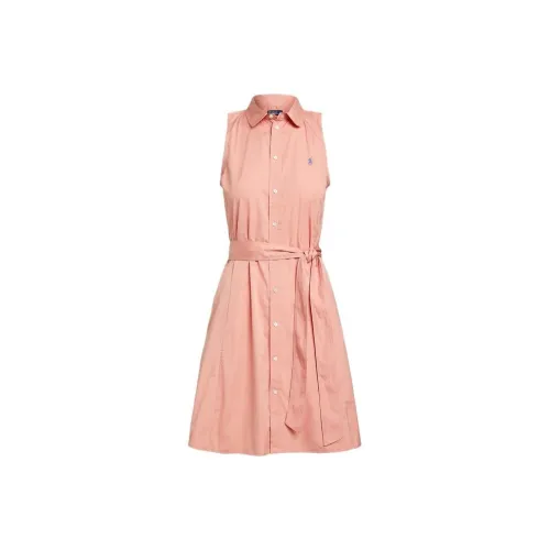 Polo Ralph Lauren SS23 Без рукавов Платье Женское Розовое